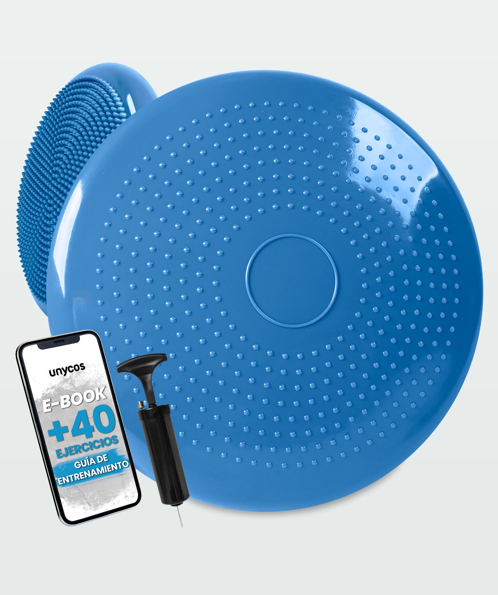 Cuscino da yoga antiscivolo con pompa: ideale per fitness e riabilitazione