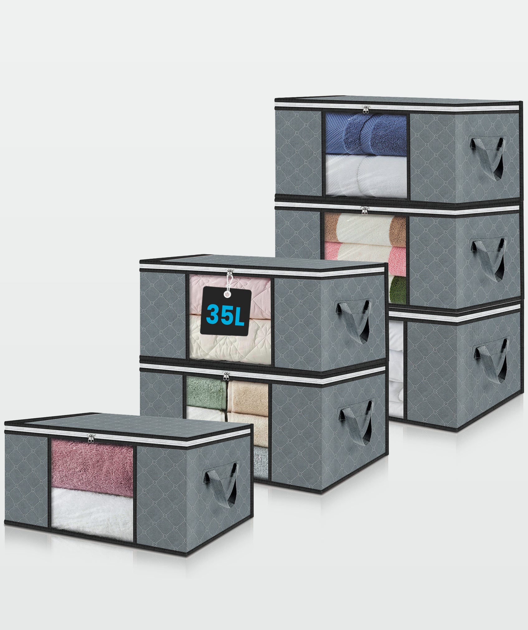 Scatole di stoccaggio (per 6 unità)