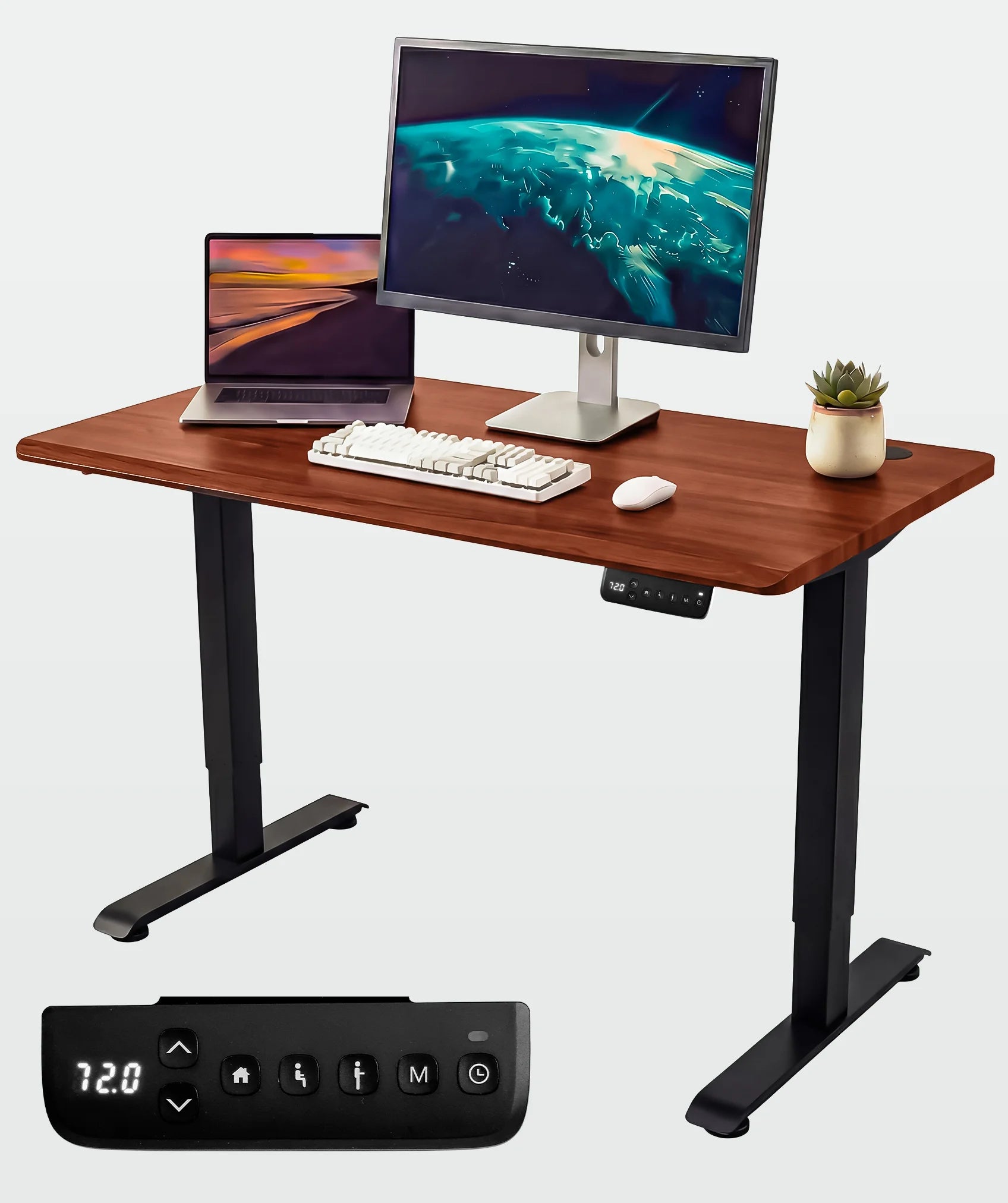 Scrivania regolabile Core One: include controllo LED