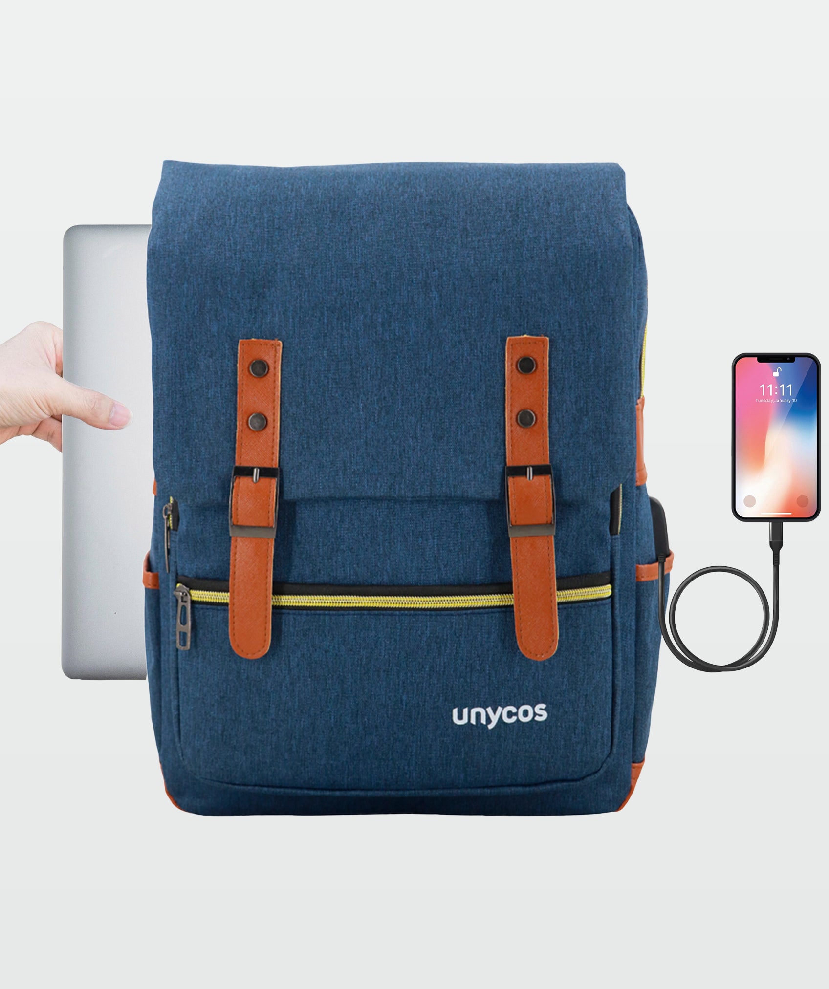 Mochila ergonomica in stile vintage