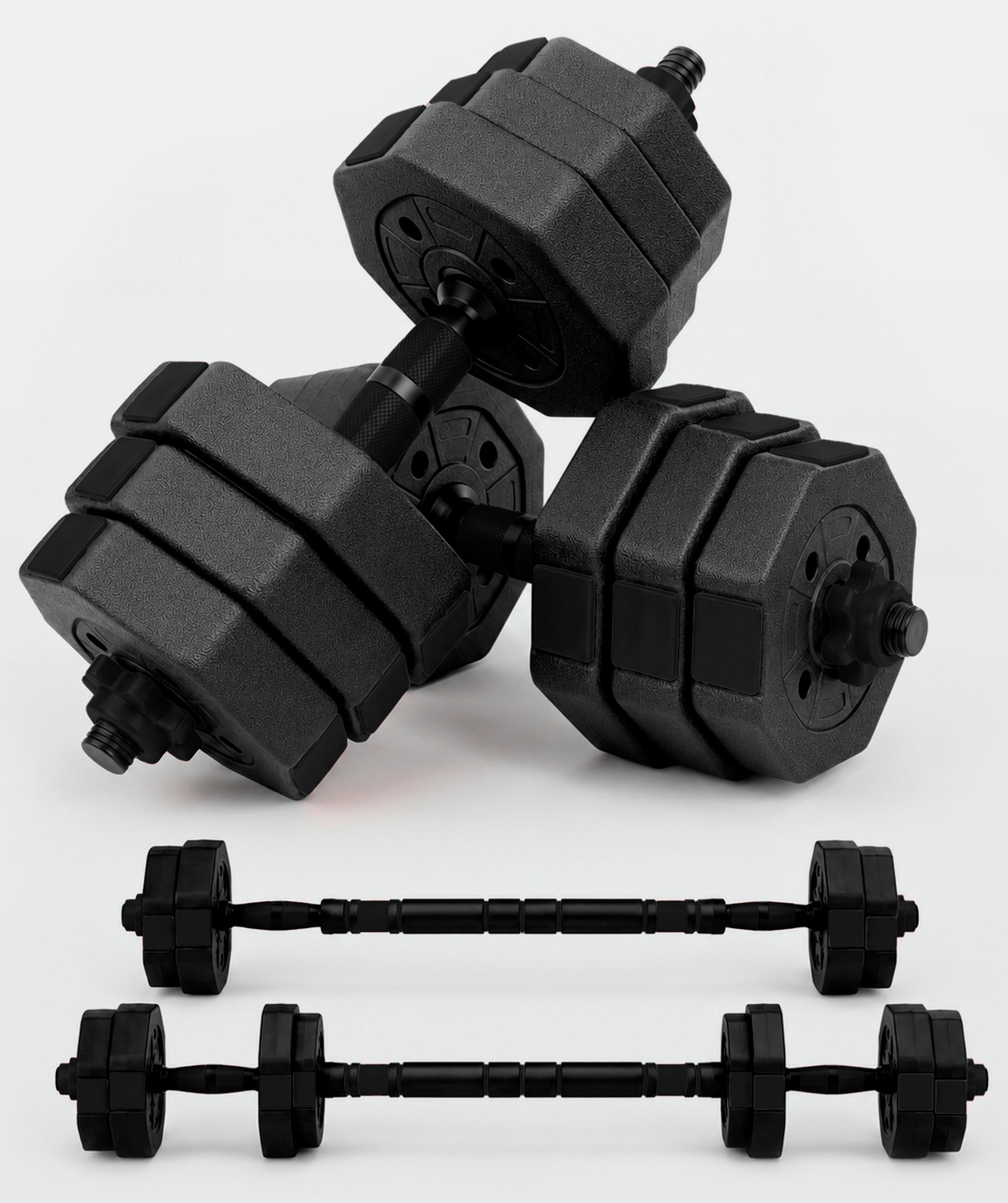 Manubri esagonali regolabili – senza Kettlebell