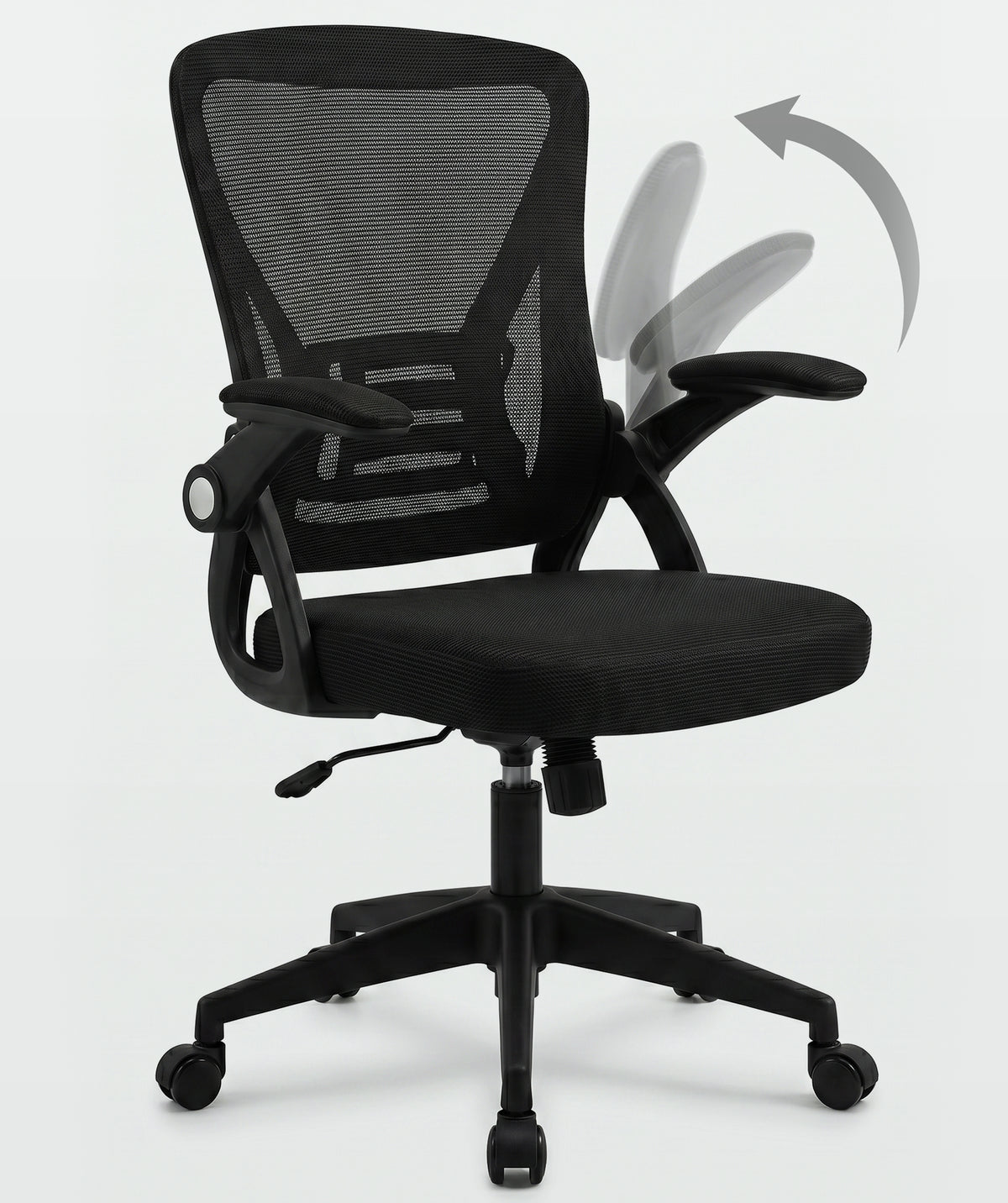 Sedia da ufficio ergonomica con braccioli ribaltabili
