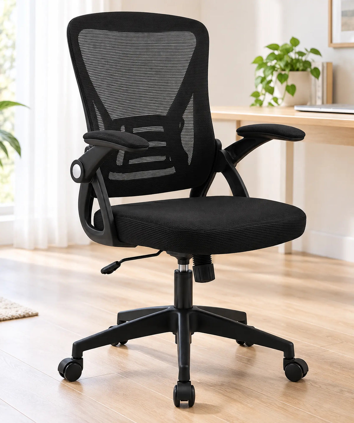 Sedia da ufficio ergonomica con braccioli ribaltabili