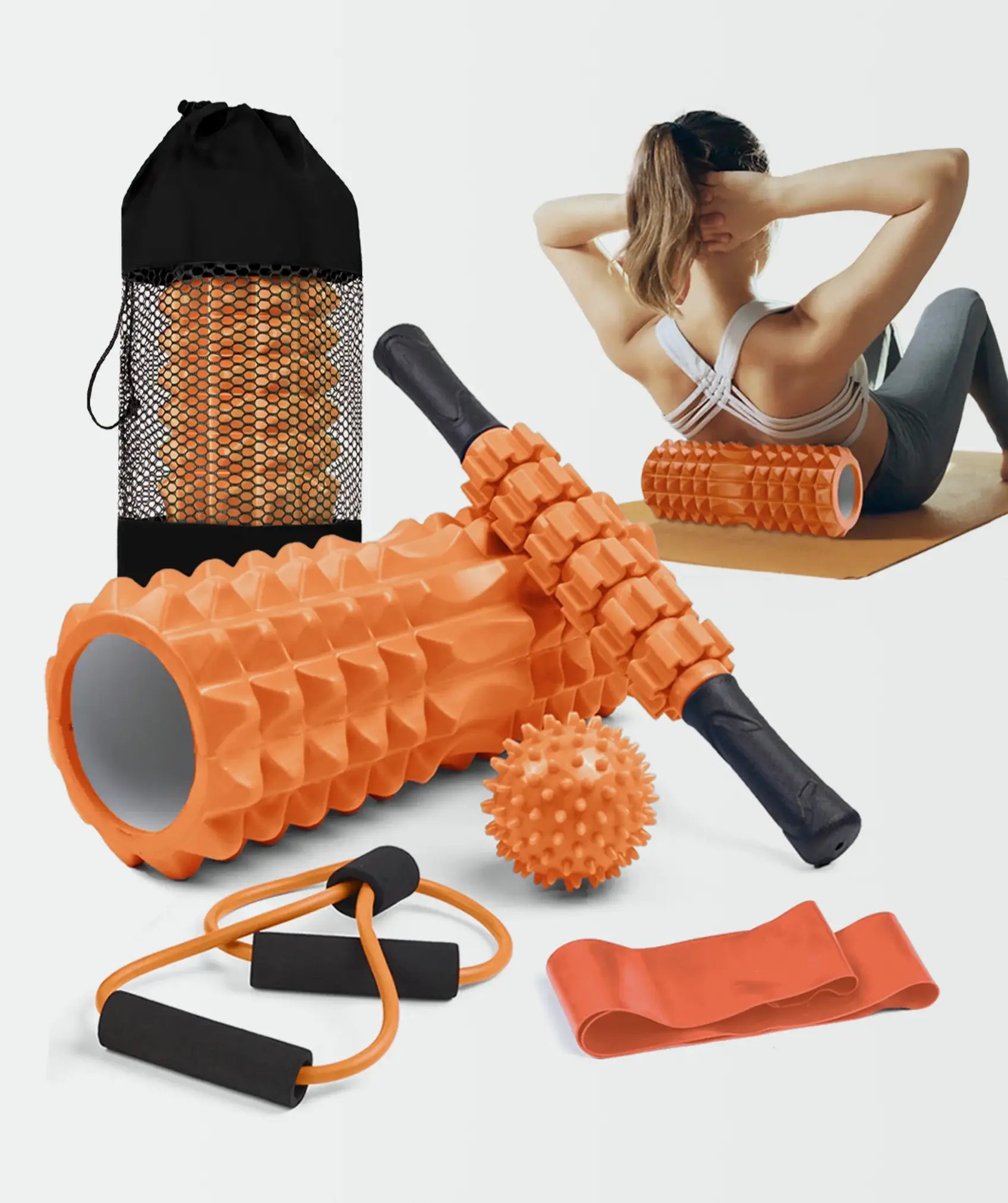 Set da allenamento 5 in 1 in PP/EVA (supporta fino a 120 kg)