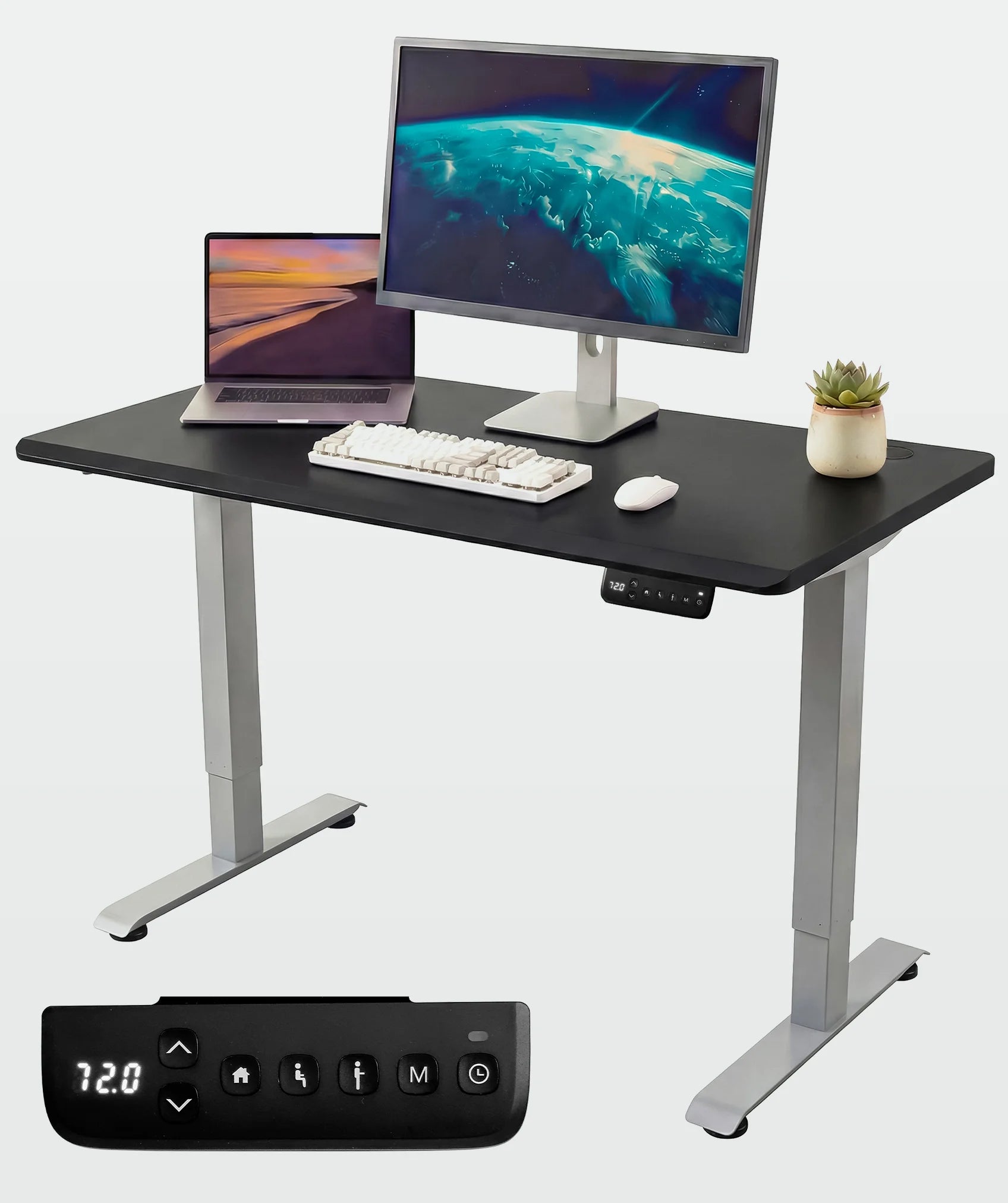 Scrivania regolabile Core One: include controllo LED