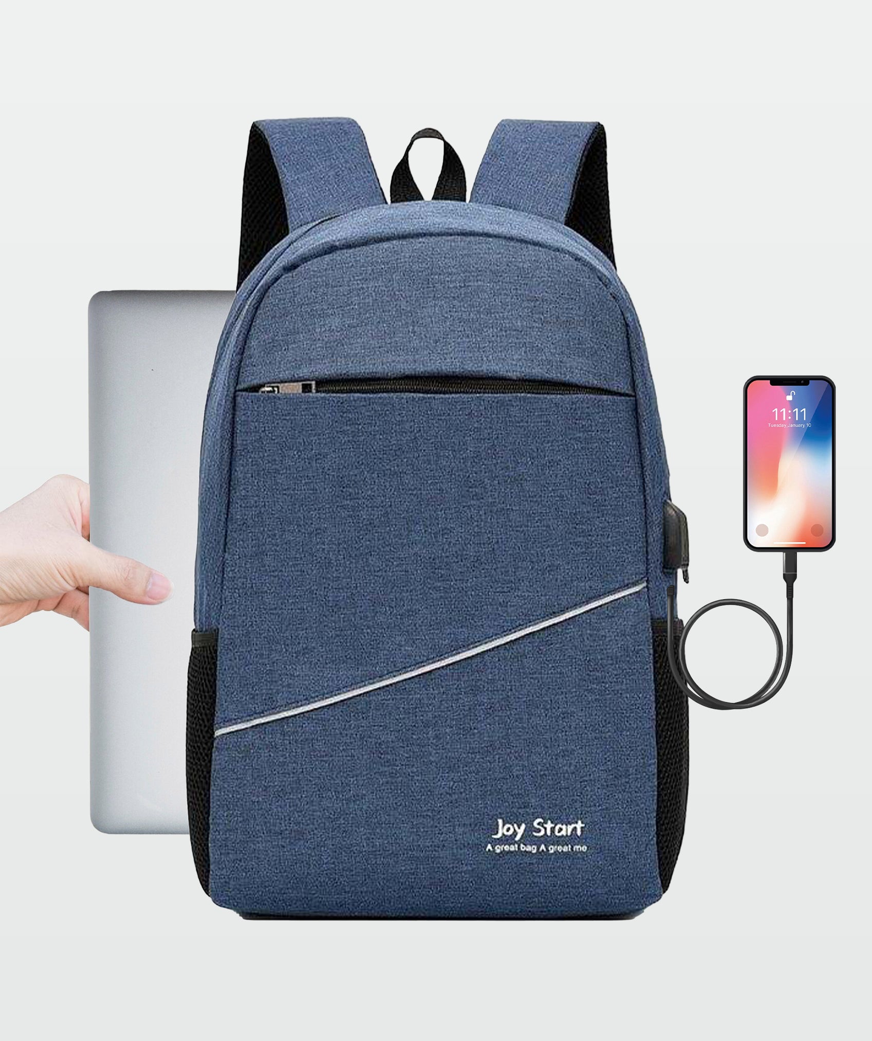 Zaino moderno impermeabile con porta di ricarica USB