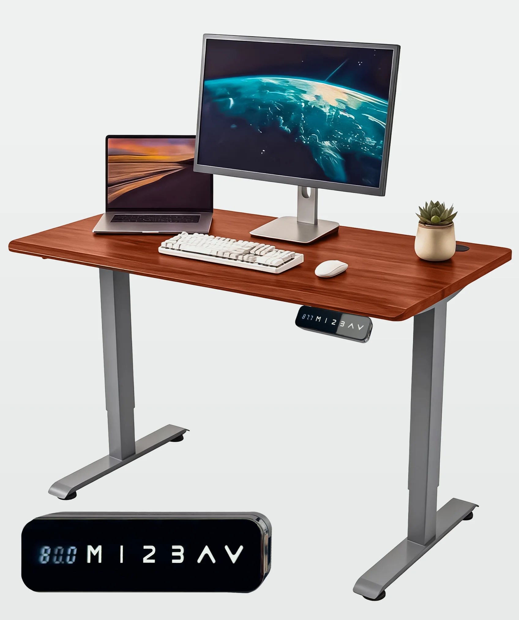 Escritorio elevabile Core Dual: include controllo LED e porte USB