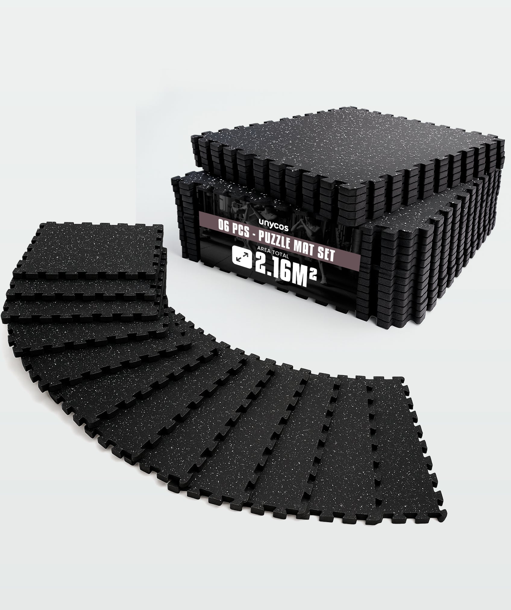 Tappetino fitness puzzle per pavimento da palestra da 1,4 cm
