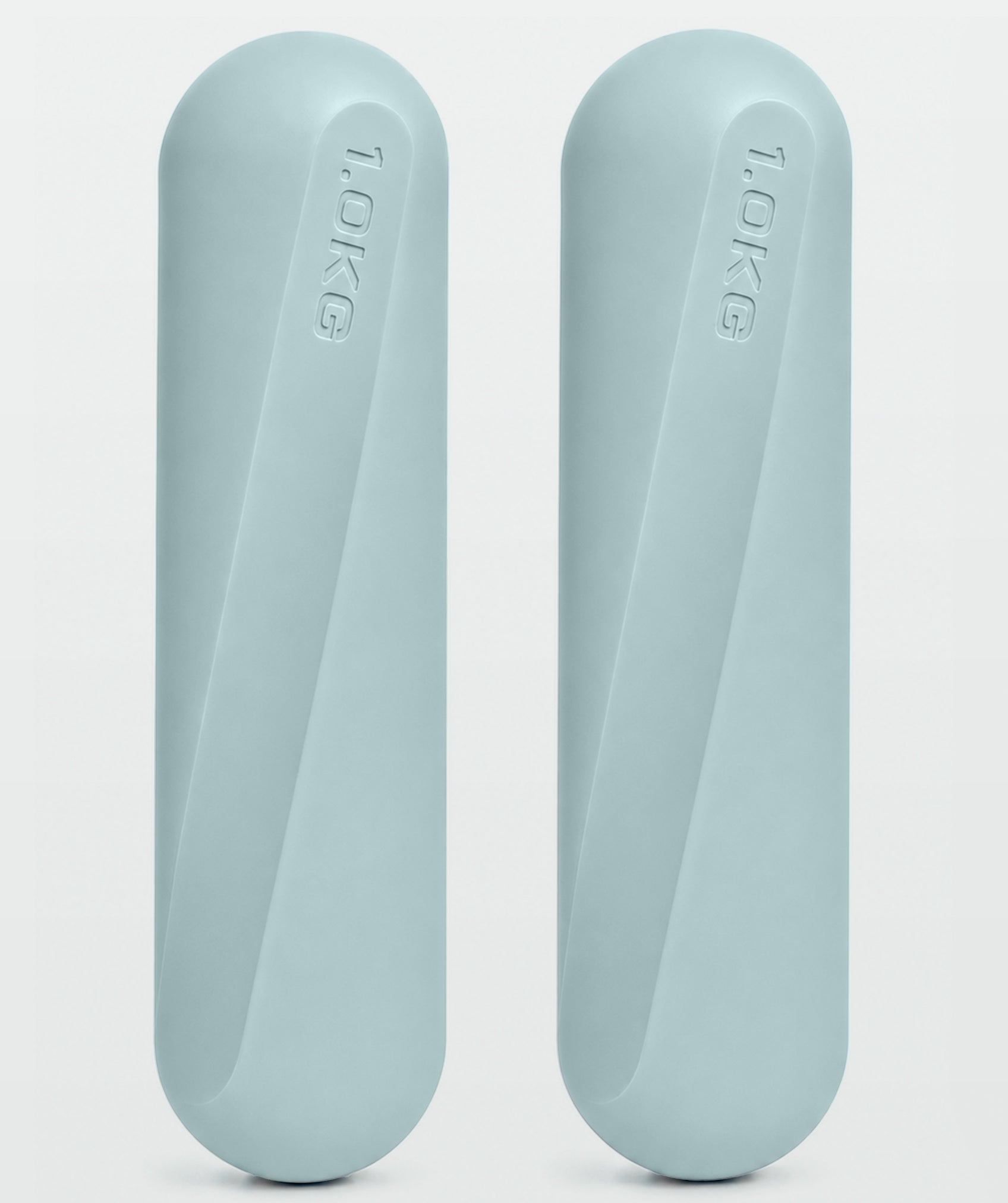 Set di 2 manubri in silicone antiscivolo