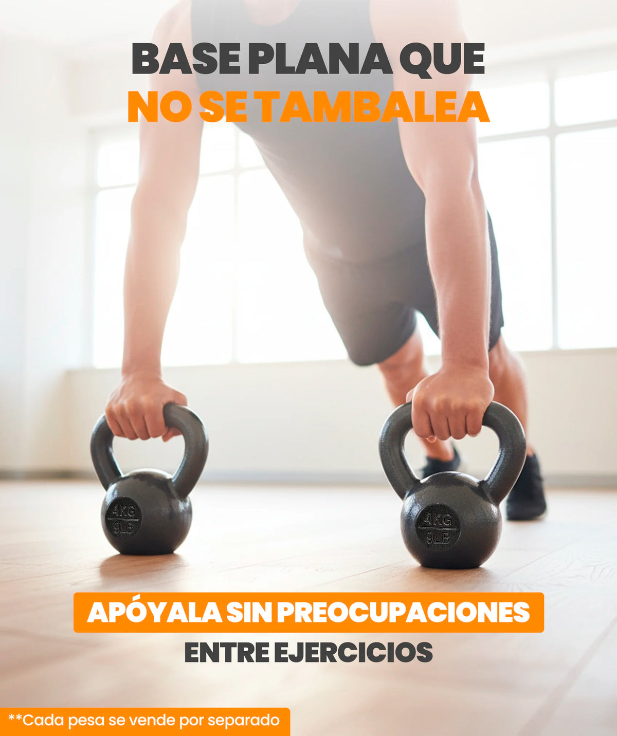 Kettlebell In Ghisa Unycos 4-20 Kg - Impugnatura Ergonomica Antiscivolo, Rivestimento Resistente | Per Palestra, Fitness, Allenamento A Casa