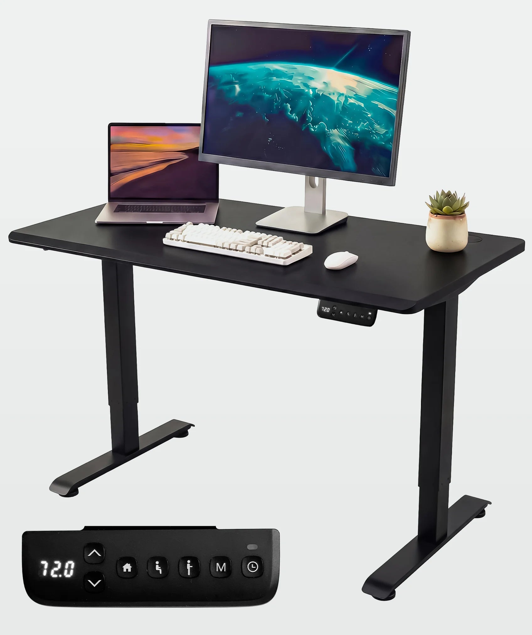Scrivania regolabile Core One: include controllo LED