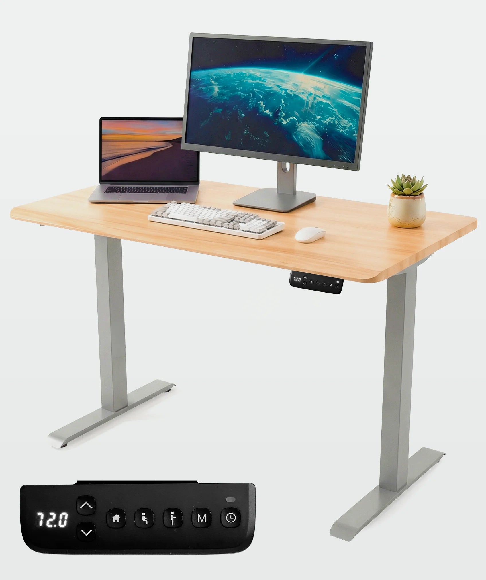 Scrivania regolabile Core One: include controllo LED