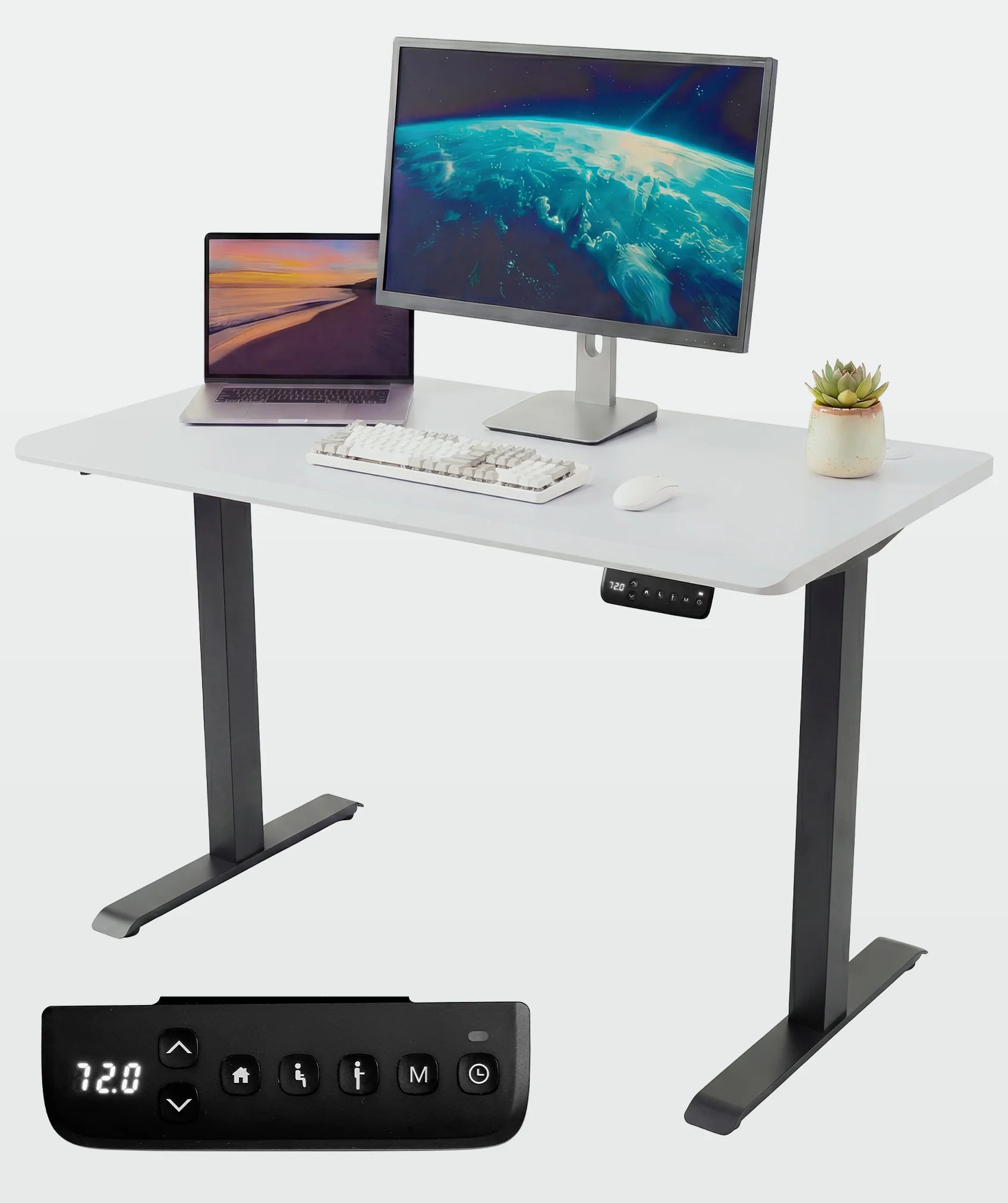 Scrivania regolabile Core One: include controllo LED