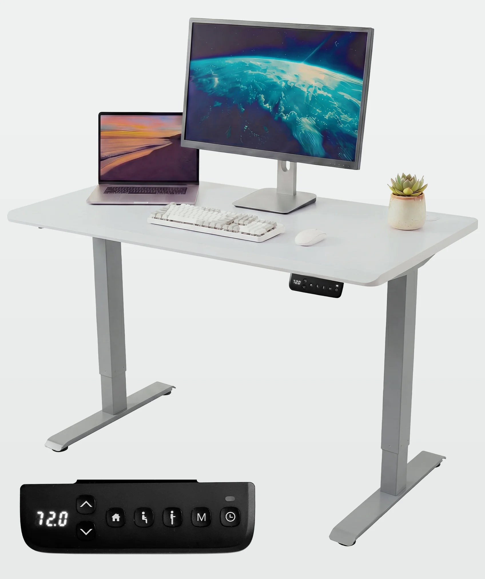 Scrivania regolabile Core One: include controllo LED